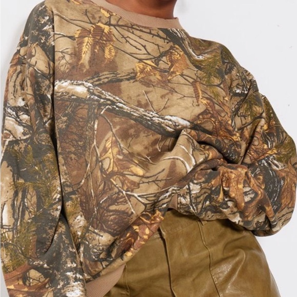 PTL khaki Camouflage printed Sweater - Picture 5 of 6
